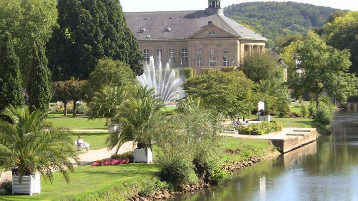 Bad Kissingen Rosengarten mit Regentenbau